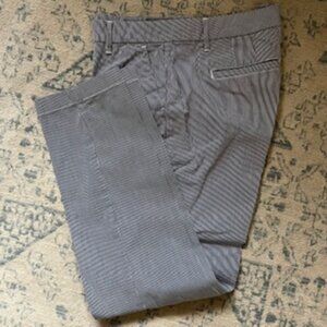 🧡3/15 Tommy Hilfiger Blue/White Striped Summer Lightweight Pants Women's 8